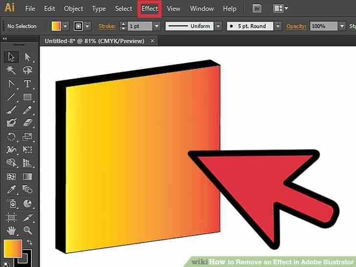 Image intitulée Supprimer un Effet dans Adobe Illustrator à l
